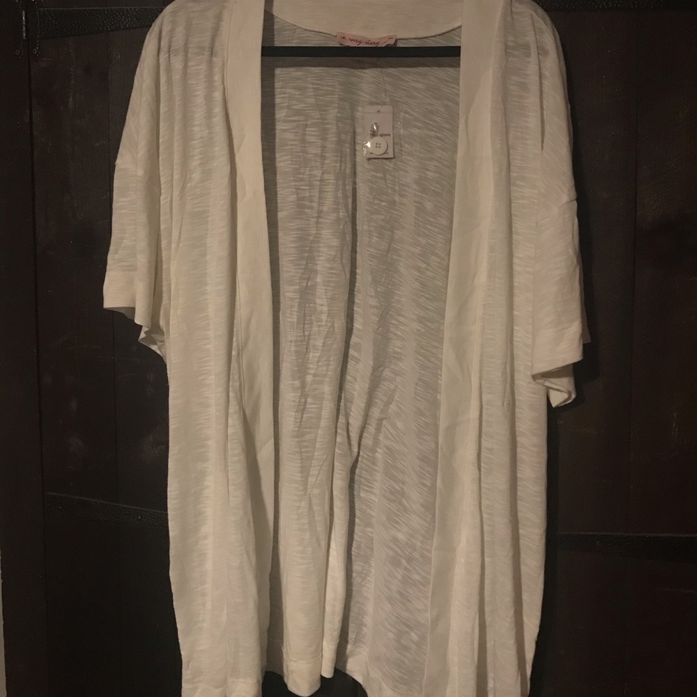 New! Plus Short Sleeve Cardigan